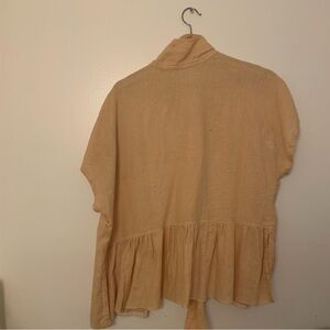 Open back yellow top